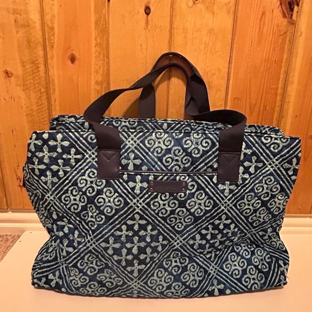 NWT Vera Bradley Triple Compartment Travel Bag - Cuban Tiles (Retired)